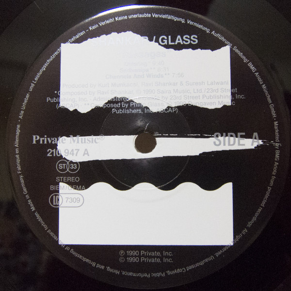 Ravi Shankar And Philip Glass - Passages | Private Music (210 947) - 4