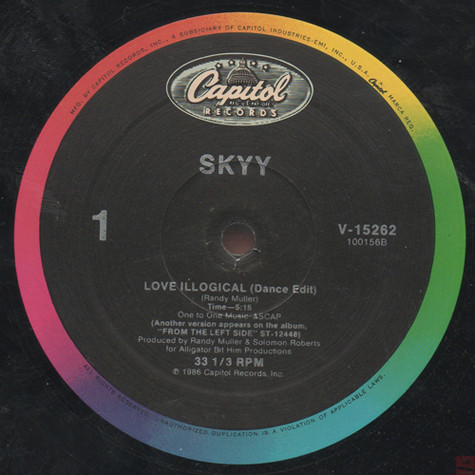 Skyy - Love Illogical | Capitol Records (V-15262) Skyy - Love Illogical | Capitol Records (V-15262)