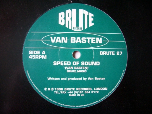 Van Basten - Speed Of Sound | Brute Records (BRUTE 27)