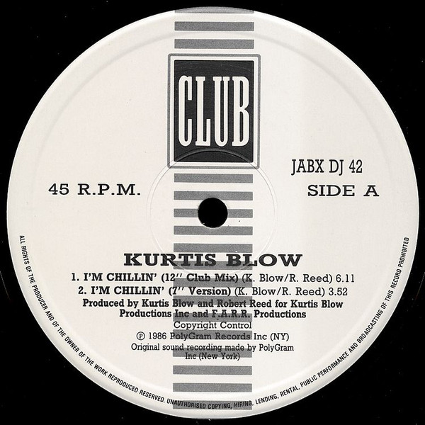 Kurtis Blow - I'm Chillin' | Club (JABX DJ 42) - main