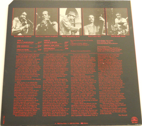 Roswell Rudd - Steve Lacy - Misha Mengelberg - Kent Carter - Han Bennink - Regeneration | Soul Note (SN 1054) - 2