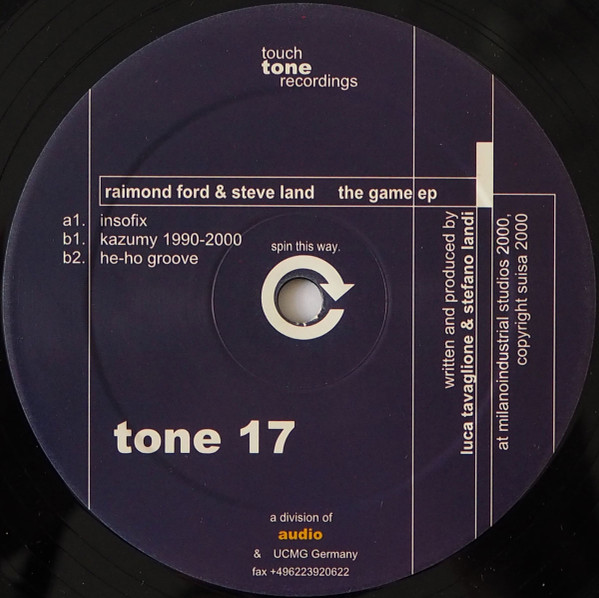 Raimond Ford & Steve Land - The Game EP | Touch Tone Recordings (tone 17) - main Raimond Ford & Steve Land - The Game EP | Touch Tone Recordings (tone 17) - main