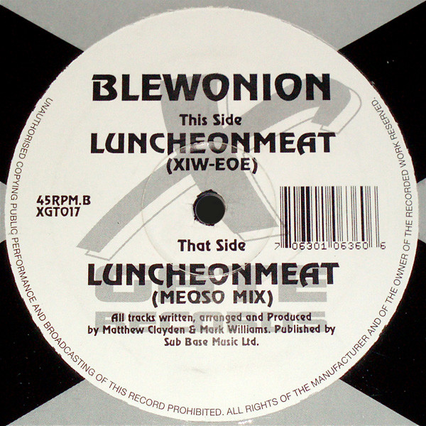 Blew-Onion - Luncheonmeat | X-Gate Records (XGT017)