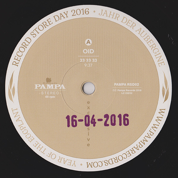Andrei Oid / DJ Koze - 2016 Record Store Day Exclusive | Pampa Records (PAMPA RSD02) - 2 Andrei Oid / DJ Koze - 2016 Record Store Day Exclusive | Pampa Records (PAMPA RSD02) - 2