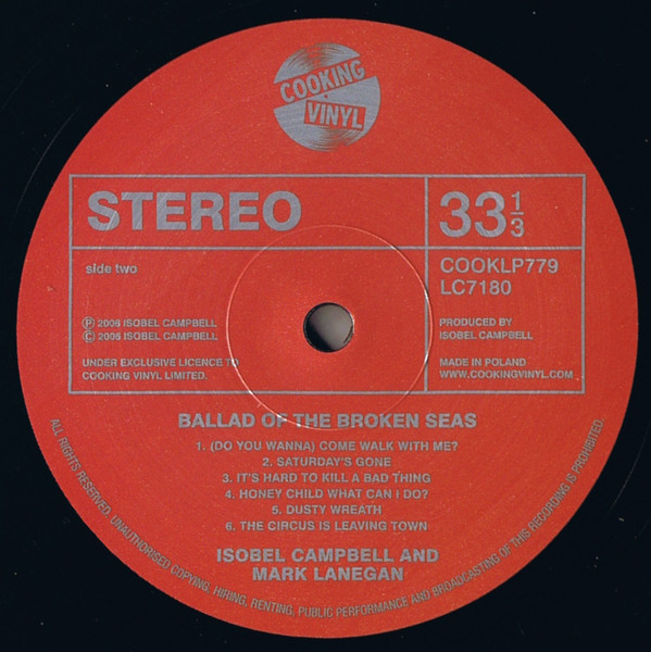 Isobel Campbell & Mark Lanegan - Ballad Of The Broken Seas | Cooking Vinyl (COOKLP779) - 3