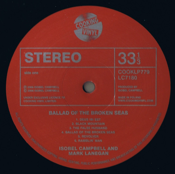Isobel Campbell & Mark Lanegan - Ballad Of The Broken Seas | Cooking Vinyl (COOKLP779) - 4