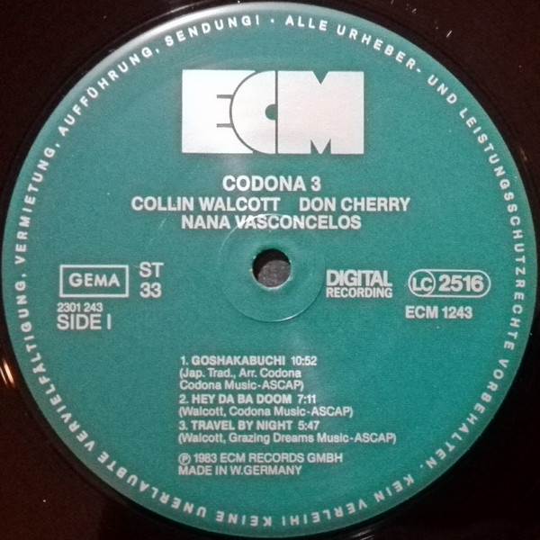Codona - Codona 3 | ECM Records (ECM 1243) - 3 Codona - Codona 3 | ECM Records (ECM 1243) - 3