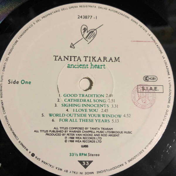 Tanita Tikaram - Ancient Heart | WEA (243877-1) - 3
