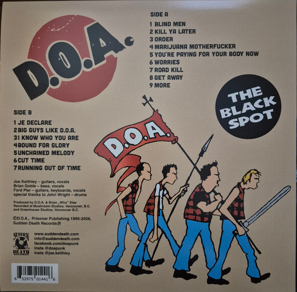 D.O.A. - The Black Spot | Sudden Death Records (SDR-0144) - 2 D.O.A. - The Black Spot | Sudden Death Records (SDR-0144) - 2