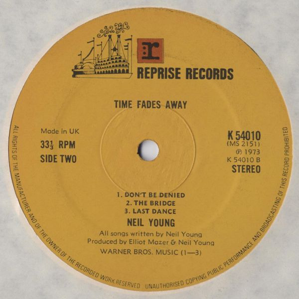 Neil Young - Time Fades Away | Reprise Records (K 54010) - 4 Neil Young - Time Fades Away | Reprise Records (K 54010) - 4