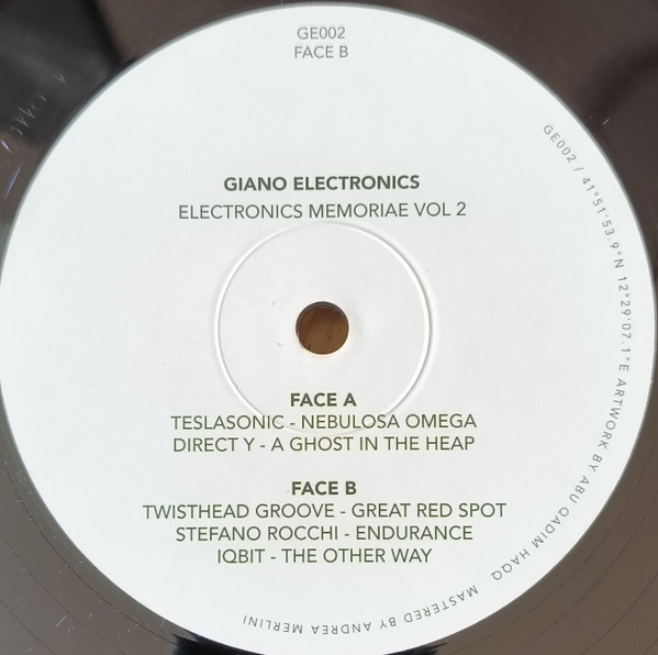 Various - Electronics Memoriae II | Giano Electronics (GE002) - main