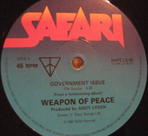 Weapon Of Peace - Hit And Run | Safari Records (SAFE LS48) - 3