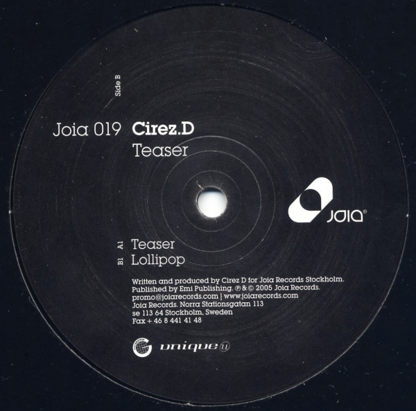 Cirez.D - Teaser | Joia Records (JOIA 019) - 2 Cirez.D - Teaser | Joia Records (JOIA 019) - 2