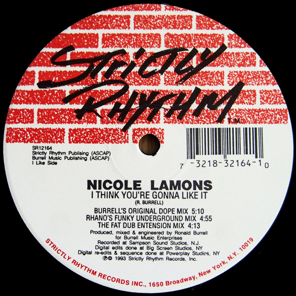 Nicole Lamons - I Think You're Gonna Like It | Strictly Rhythm (SR12164)