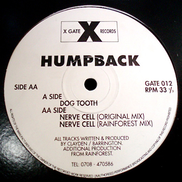 Humpback - Dog Tooth / Nerve Cell | X-Gate Records (GATE 012)