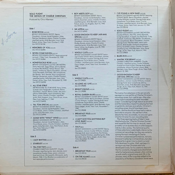 Charlie Christian - Solo Flight • The Genius Of Charlie Christian | Columbia (CG 30779) - 2