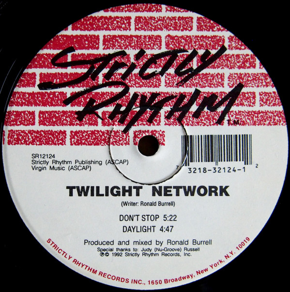 Twilight Network - Only A Test | Strictly Rhythm (SR12124) - main