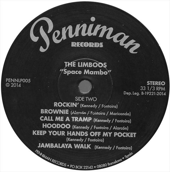 The Limboos - Space Mambo | Penniman Records (PENNLP005) - 4