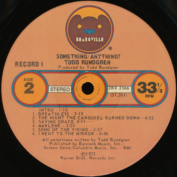 Todd Rundgren - Something / Anything? | Bearsville (2BX 2066) - 3 Todd Rundgren - Something / Anything? | Bearsville (2BX 2066) - 3
