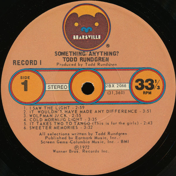 Todd Rundgren - Something / Anything? | Bearsville (2BX 2066) - 2 Todd Rundgren - Something / Anything? | Bearsville (2BX 2066) - 2