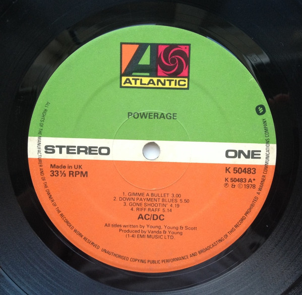 AC/DC - Powerage | Atlantic (K 50483) AC/DC - Powerage | Atlantic (K 50483)