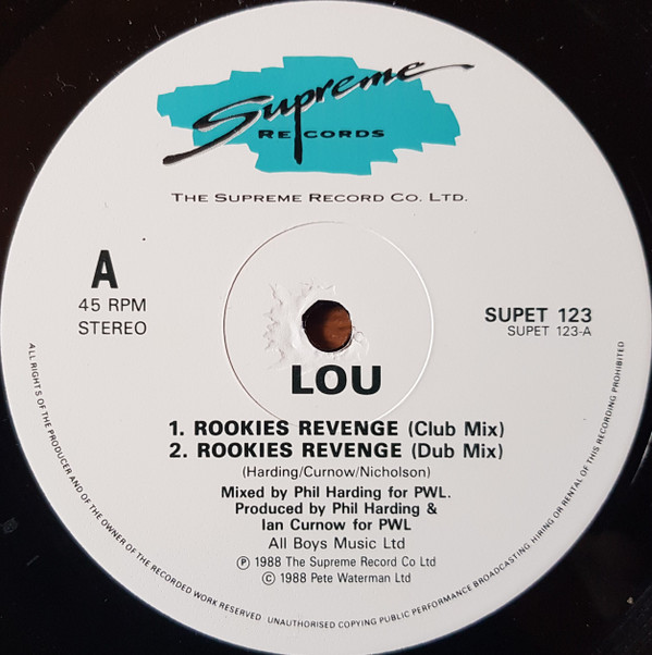 Lou - Rookies Revenge | Supreme Records (SUPET 123) - 2