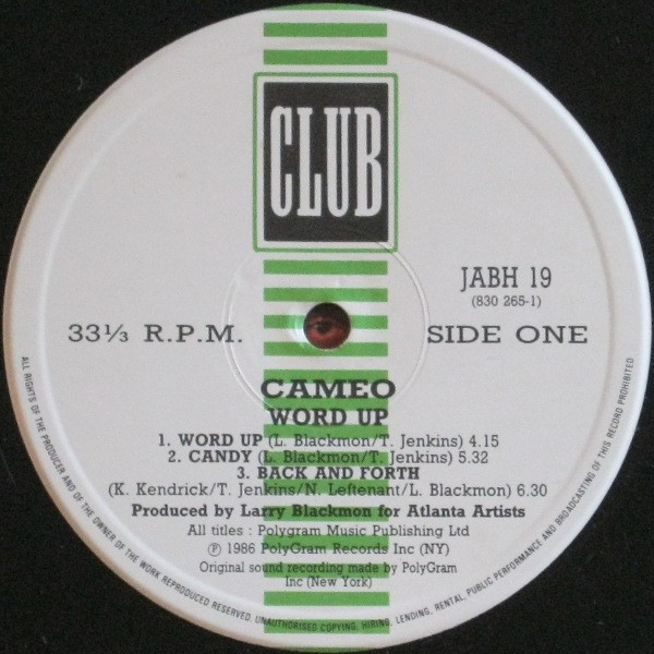 Cameo - Word Up! | Club (JABH 19) - 3