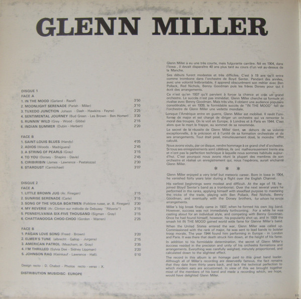 The Glenn Miller Orchestra - A Memorial For Glenn Miller | Disques Festival (ALBUM 149) - 2