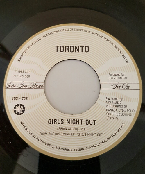 Toronto - Girls Night Out | Solid Gold Records (SGS-737)