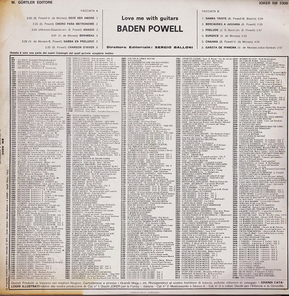 Baden Powell - Love Me With Guitars | Joker (sm 3300) - 2 Baden Powell - Love Me With Guitars | Joker (sm 3300) - 2