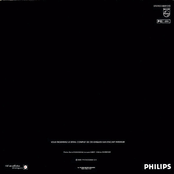 Serge Gainsbourg - Enregistrement Public Au Théâtre Le Palace | Philips (6681 013) - 2