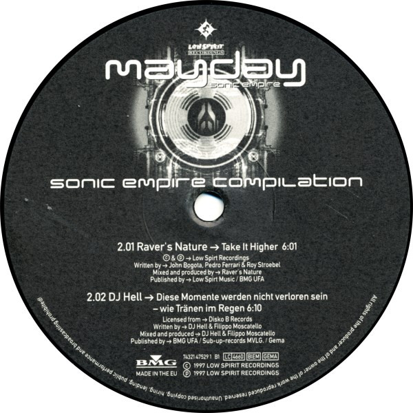 Various - Mayday – The Sonic Empire Compilation | Low Spirit Recordings (74321 47529 1) - 4