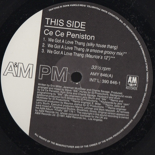 Ce Ce Peniston - We Got A Love Thang | A&M PM (AMY 846) - 3 Ce Ce Peniston - We Got A Love Thang | A&M PM (AMY 846) - 3