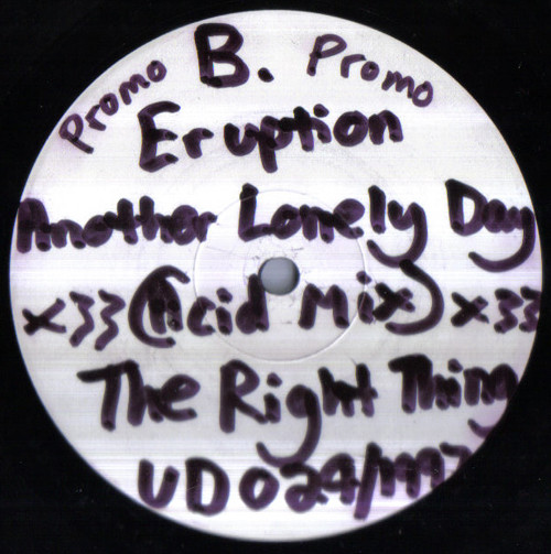 Eruption - Another Lonely Day ? | United Dance Recordings (UD024) - 2 Eruption - Another Lonely Day ? | United Dance Recordings (UD024) - 2