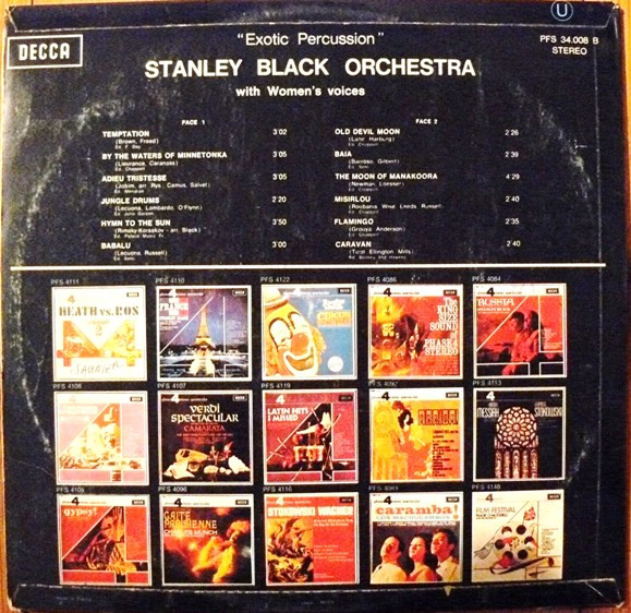 Stanley Black & His Orchestra - Exotic Percussion | Decca (PFS 34.008) - 2
