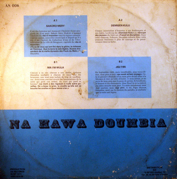 Nahawa Doumbia - Vol 2 | AS Records (AS 006) - 2