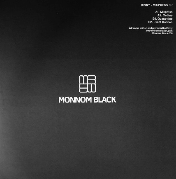 Binny - Mispress EP | Monnom Black (MONNOM BLACK 006)
