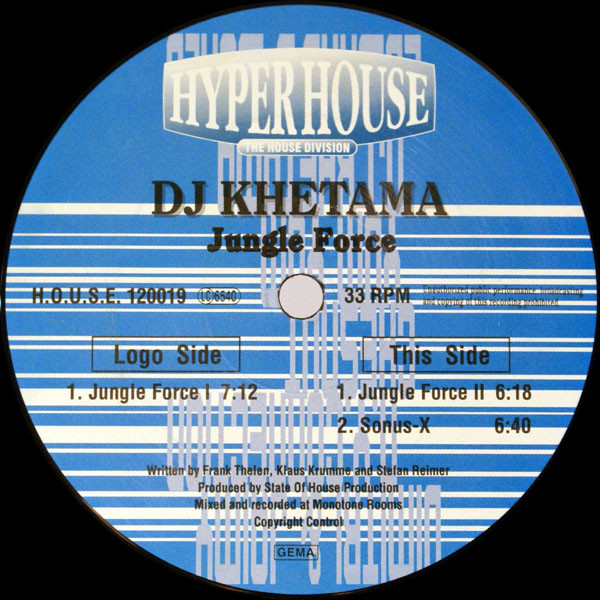 DJ Khetama - Jungle Force | Hyper House (HH 120019) - main