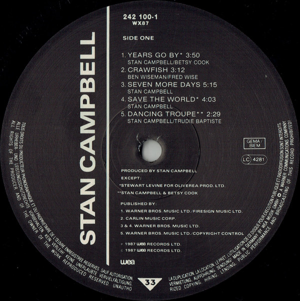 Stan Campbell - Stan Campbell | WEA (242100-1) - 3
