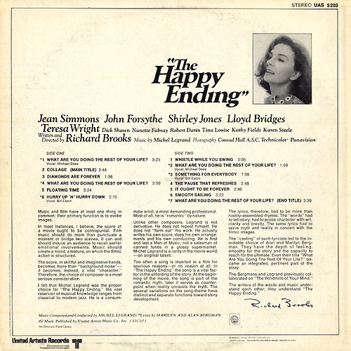 Michel Legrand - The Happy Ending (Original Motion Picture Score) | United Artists Records (UAS 5203) - 2 Michel Legrand - The Happy Ending (Original Motion Picture Score) | United Artists Records (UAS 5203) - 2