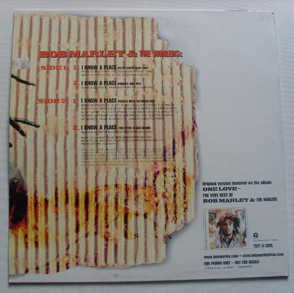 Bob Marley & The Wailers - I Know A Place | Tuff Gong (12 TGX 10 DJ) - 2 Bob Marley & The Wailers - I Know A Place | Tuff Gong (12 TGX 10 DJ) - 2