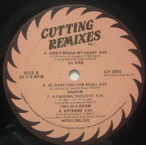 Various - Cutting Remixes (Vol. 1) | Cutting Records (CR-2000) - 4