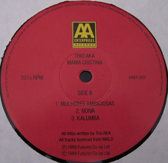 Trio AKA - Mama Cristina | AA Enterprises Records (AAER 002) - 2