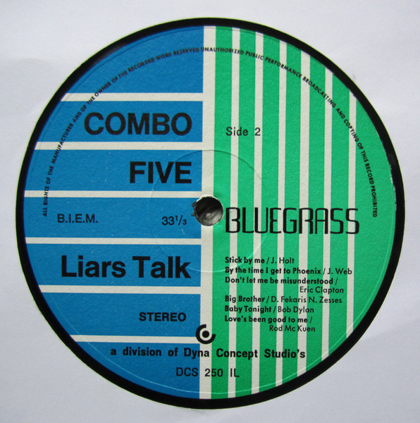 Combo Five - Liars Talk | Bluegrass (DCS 2501 L) - 4 Combo Five - Liars Talk | Bluegrass (DCS 2501 L) - 4