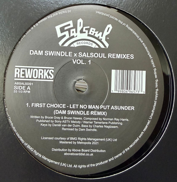 Dam Swindle - Dam Swindle x Salsoul Remixes Vol. 1 | Salsoul Records (ABSALSDS1)