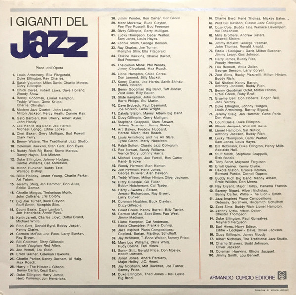 Ella Fitzgerald / Memphis Slim / Big Joe Turner / Ray Charles And His Orchestra - I Giganti Del Jazz Vol. 33 | Curcio (GJ-33) - 3 Ella Fitzgerald / Memphis Slim / Big Joe Turner / Ray Charles And His Orchestra - I Giganti Del Jazz Vol. 33 | Curcio (GJ-33) - 3