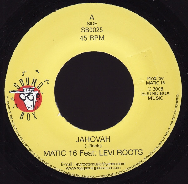 Matic 16 Feat. Levi Roots - Jahovah | Sound Box (SB0025)