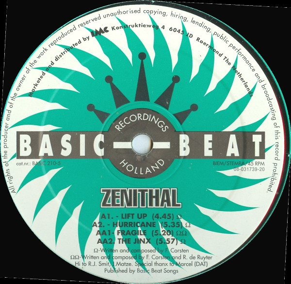 Zenithal - Sssshhhht E.P. | Basic Beat Recordings (BASIC 210-5)