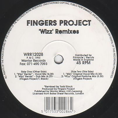 Fingers Project - 'Wizz' Remixes | Warrior Records (WRR12028)