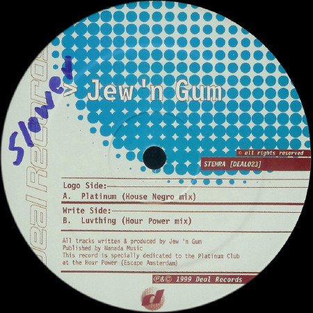 Jew 'N' Gum - Platinum | Deal Records (deal 023) - 2